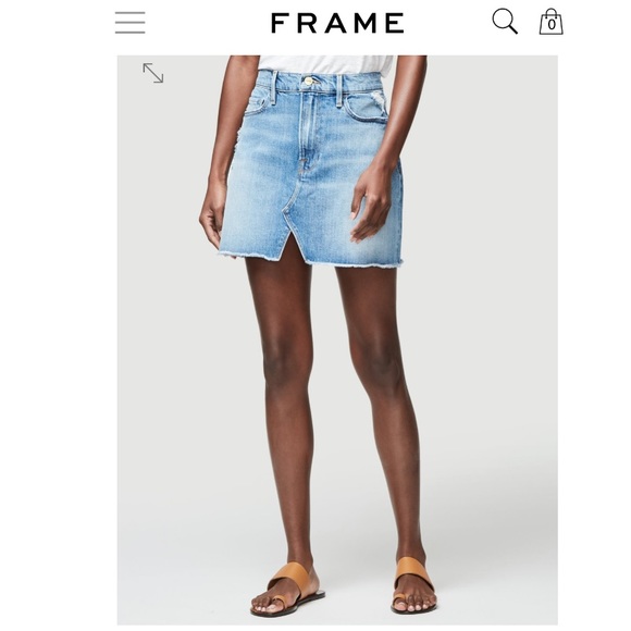 NWT Le Mini Skirt Split Front (in macey) - Picture 2 of 5